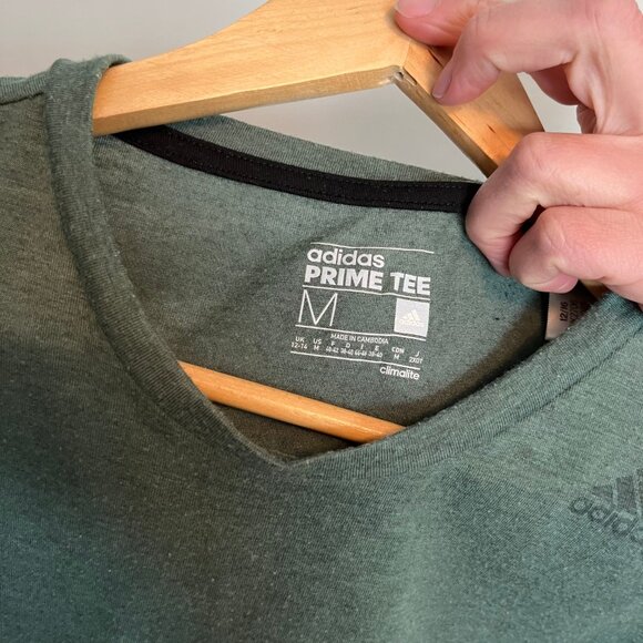 Adidas. Prime Tee. T-Shirt. Green. Size Medium. Womens. - Picture 5 of 6